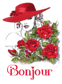 Gif bonjour femme